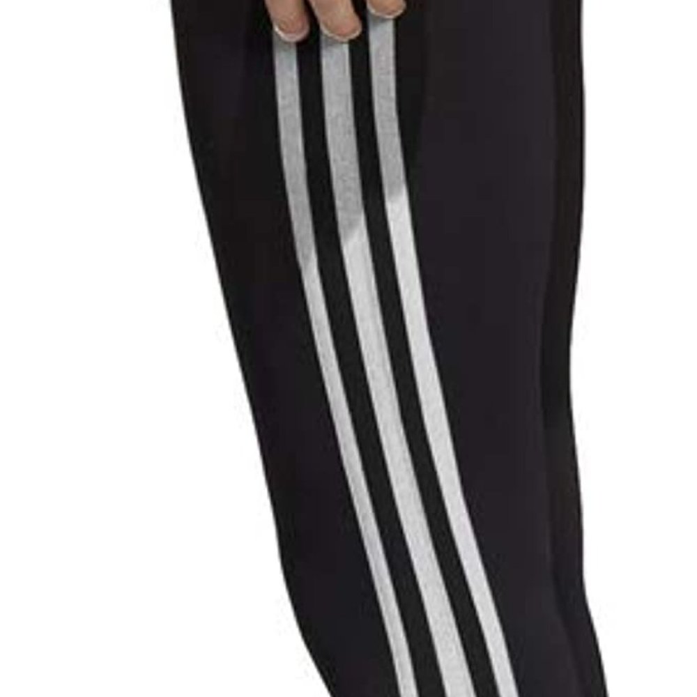 🆕adidas Women's Designed 2 Move 3-Stripes 3/4 Tights, Black/White, NWT, Auth. - Picture 6 of 13